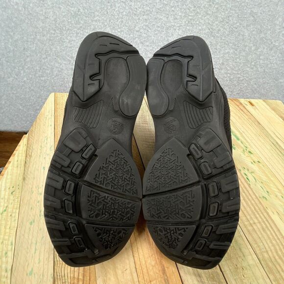 Zeba Shoes Mens Sz 9 Triple Black Hands Free Slip On Walking Sneakers Orthopedic - Picture 7 of 15